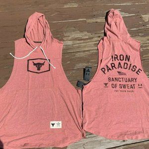the rock tank top hoodie